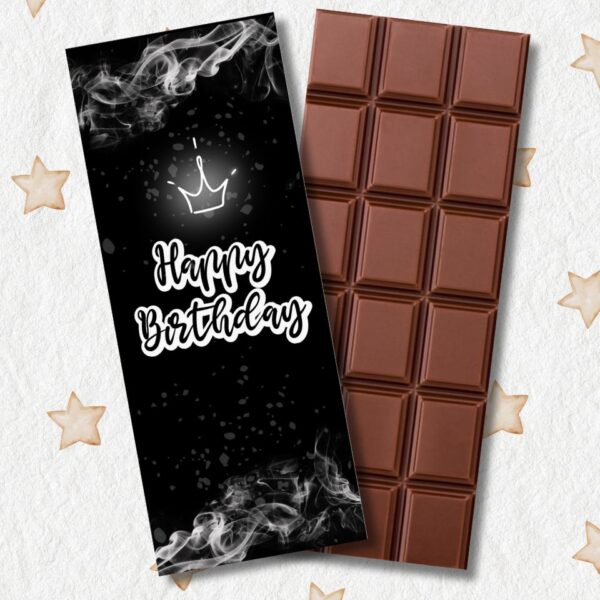 Шоколадная открытка "Happy birthday"